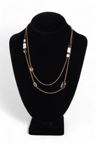 Ippolita 18k Gold Gemstone Station Necklace 19g