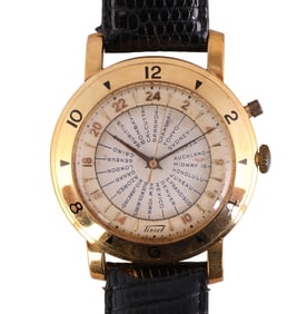 Tissot Navigator World Time 18k Gold Wristwatch