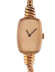 Boucheron Paris 18K Gold Mesh Ladies Wristwatch