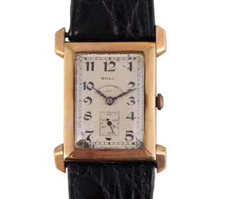 Rolex 9k Ref. 868 Mobile Lugs Rectangular Watch