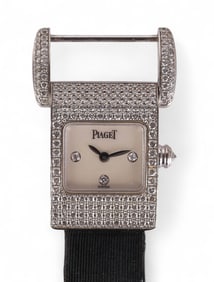 Piaget 18k White Gold Miss Protocol Diamond Watch