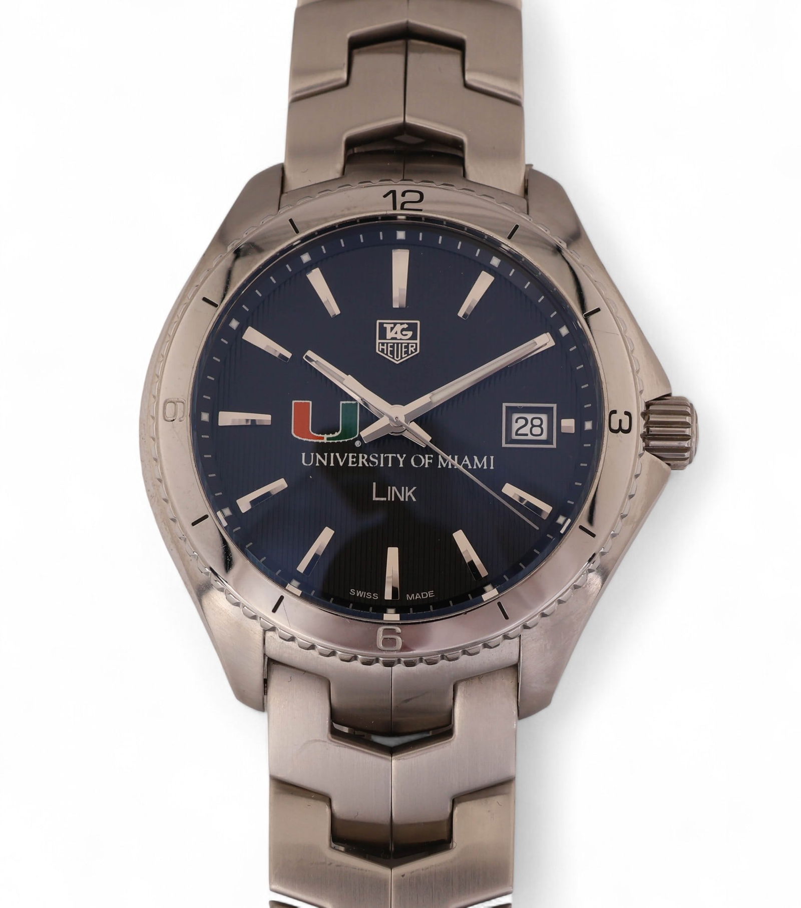 Tag Heuer Stainless Link University of Miami Watch (1 of 8)