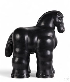 Fernando Botero 1932-2023 Trojan Horse Bronze 21"