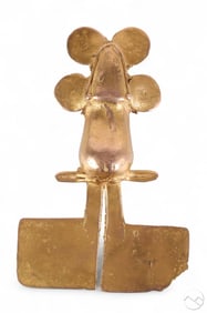 12-16K Pre-Colombian Gold Frog Pendant 41.8 grams