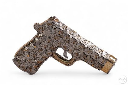 Dan Tanenbaum b.1971 Watch Parts Glock Sculpture