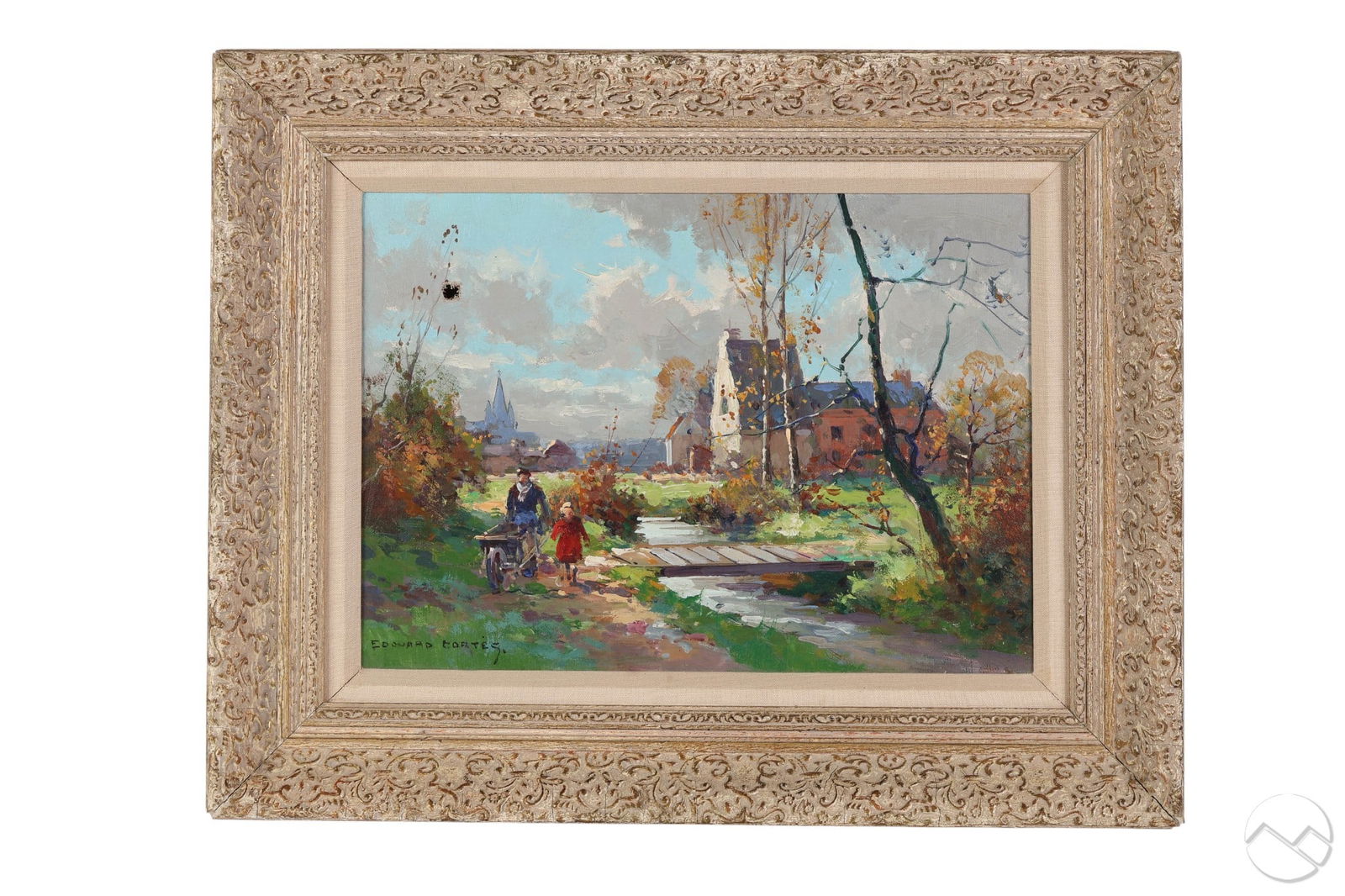 Edouard Cortes 1882-1969 Country Village Painting (1 of 7)