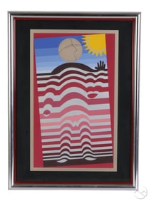 Victor Vasarely 1906-1997 Color Screenprint SIGNED