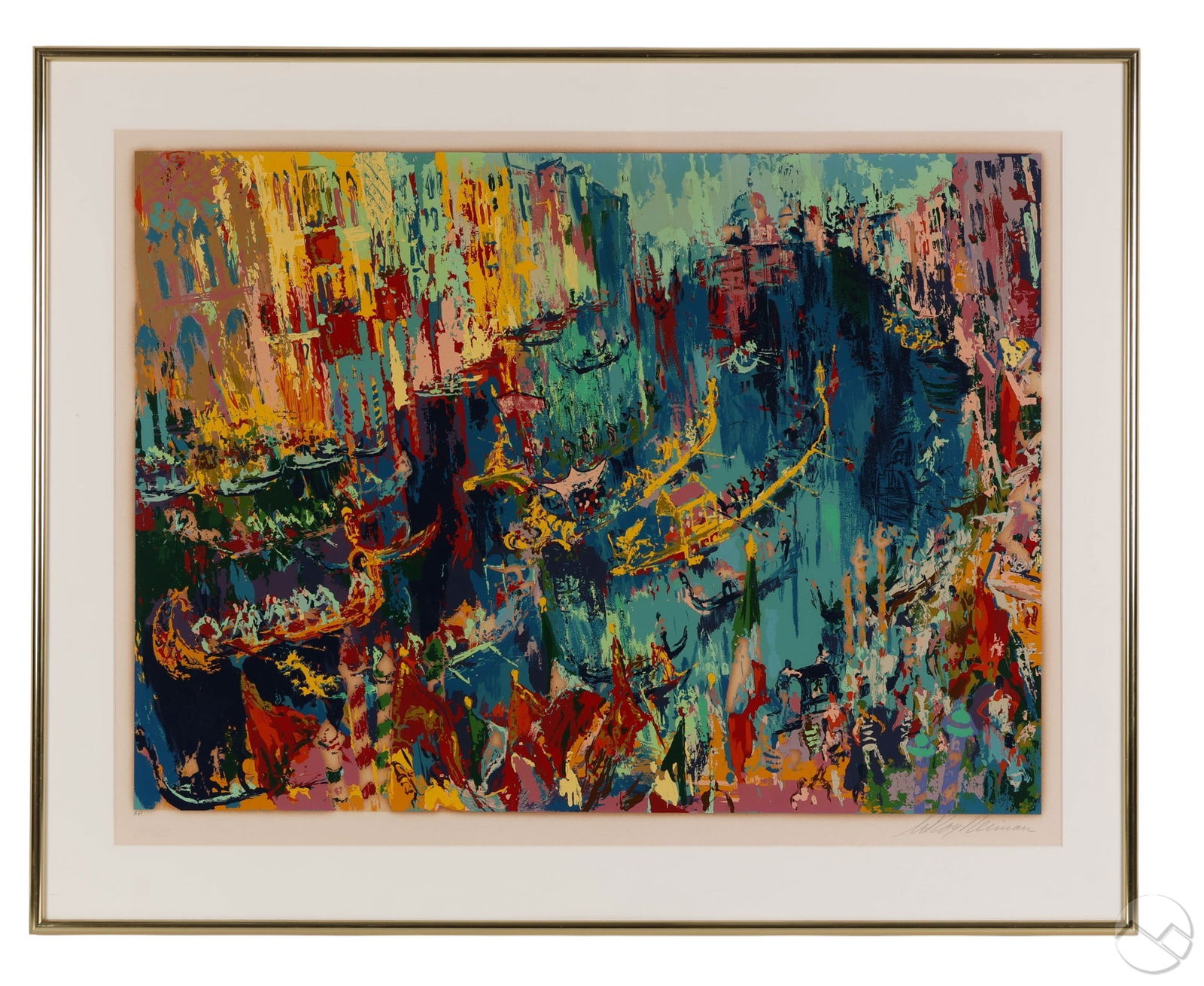 Leroy Neiman 1921-2012 Venice Gondoliers Serigraph (1 of 8)