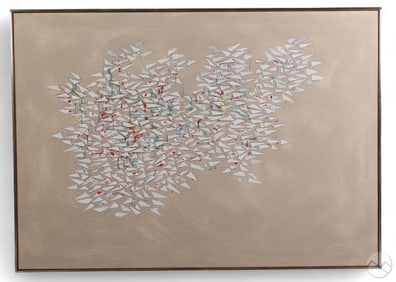 Robert Goodnough 1917-2010 White and Grey Painting