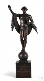Joseph Freedlander 1870-1943 Bronze Mercury Statue