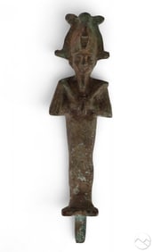Ancient Egyptian Style Bronze Osiris Sculpture