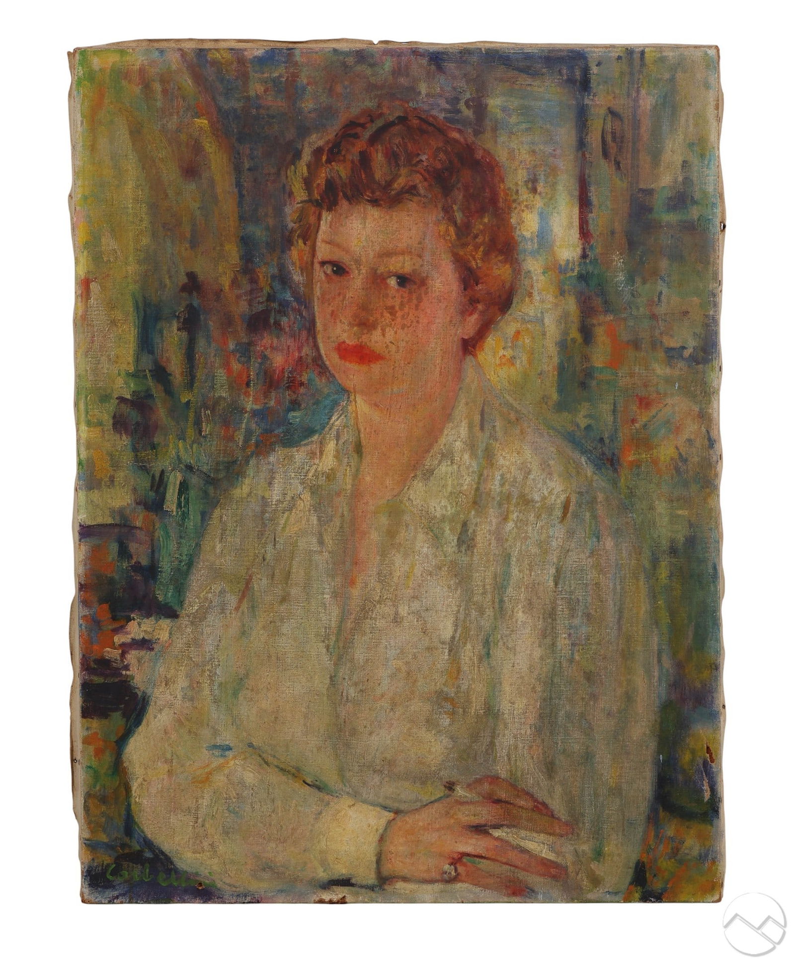 Luigi Corbellini 1901-1968 Portrait Oil Painting (1 of 6)