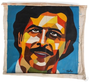 Victor Hugo 1942-1993 Portrait Oil Painting SIGNED