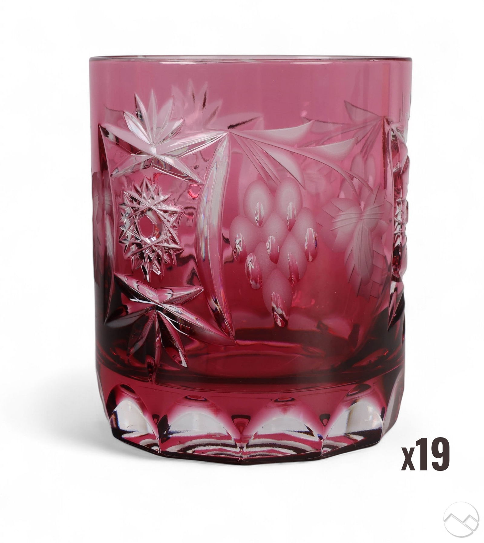 Nachtmann Traube Cranberry Whiskey Glasses 19p LOT (1 of 8)