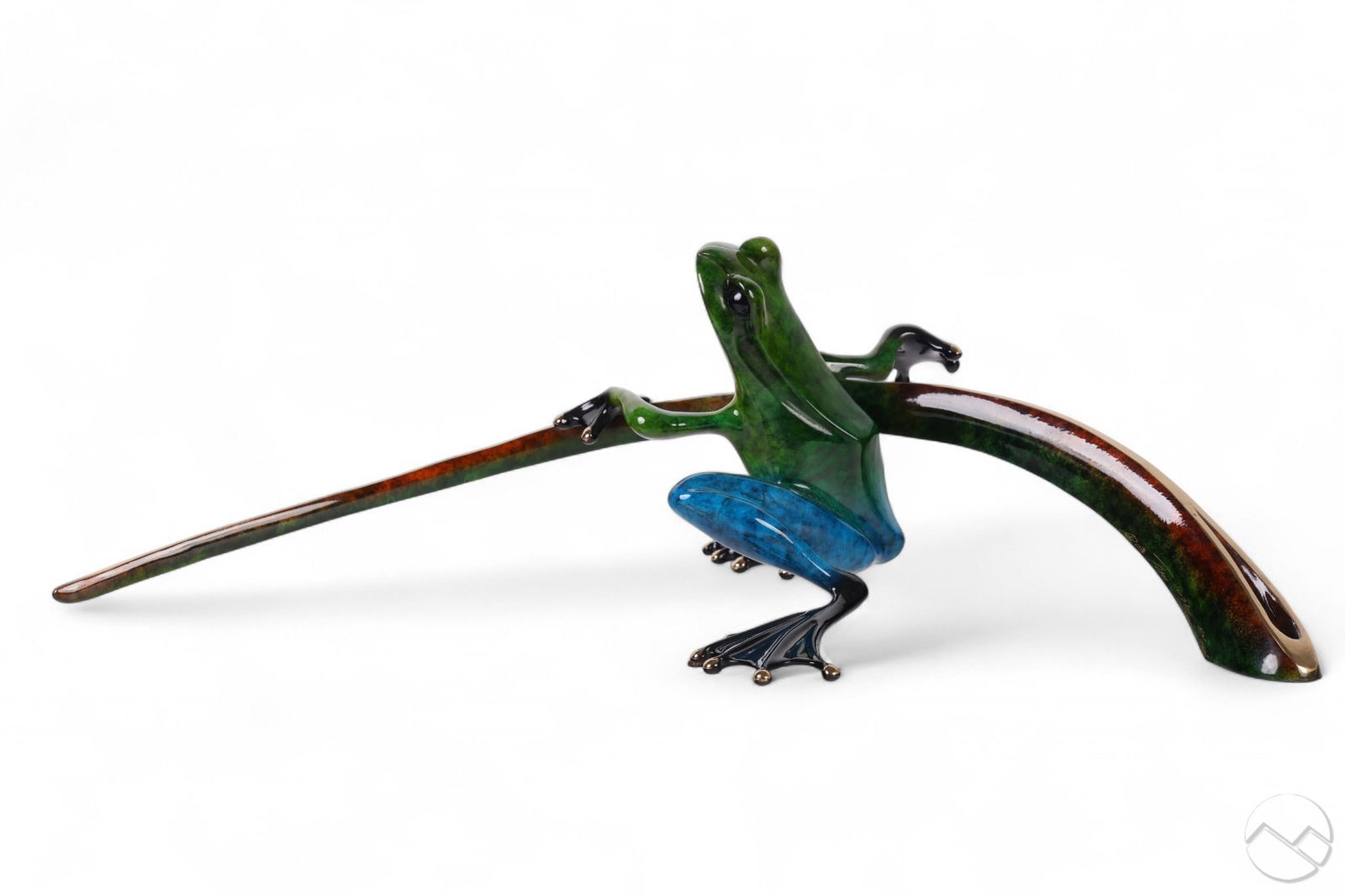 Tim FROGMAN Cotterill Bronze Augie Frog Sculpture (1 of 11)