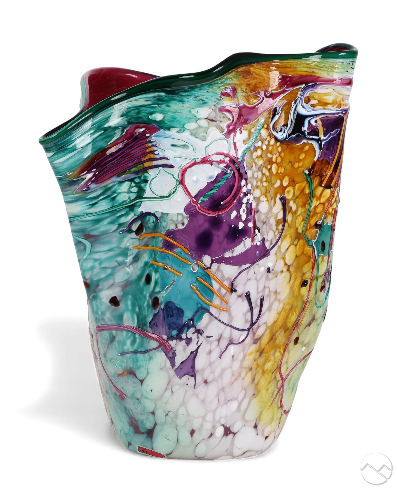 Stephen Nelson 20C Modernist Studio Art Glass Vase (1 of 10)