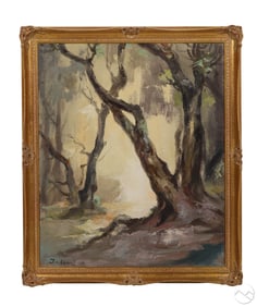 Julius Yulevich Von Klever 1850-1924 Tree Painting