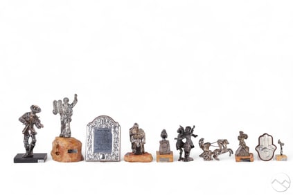Jewish Judaica Sterling Electroform Figurine LOT
