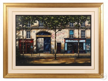 Thomas Pradzynski La Creamerie Lithograph SIGNED