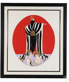 Erte 1892-1990 Monaco Art Deco Colored Serigraph