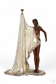 Erte 1892-1990 The Slave Art Deco Bronze Sculpture