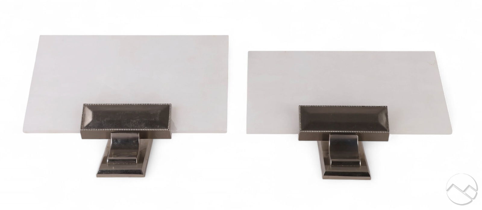 Art Deco Style Pair Alabaster Slab Wall Sconces (1 of 8)