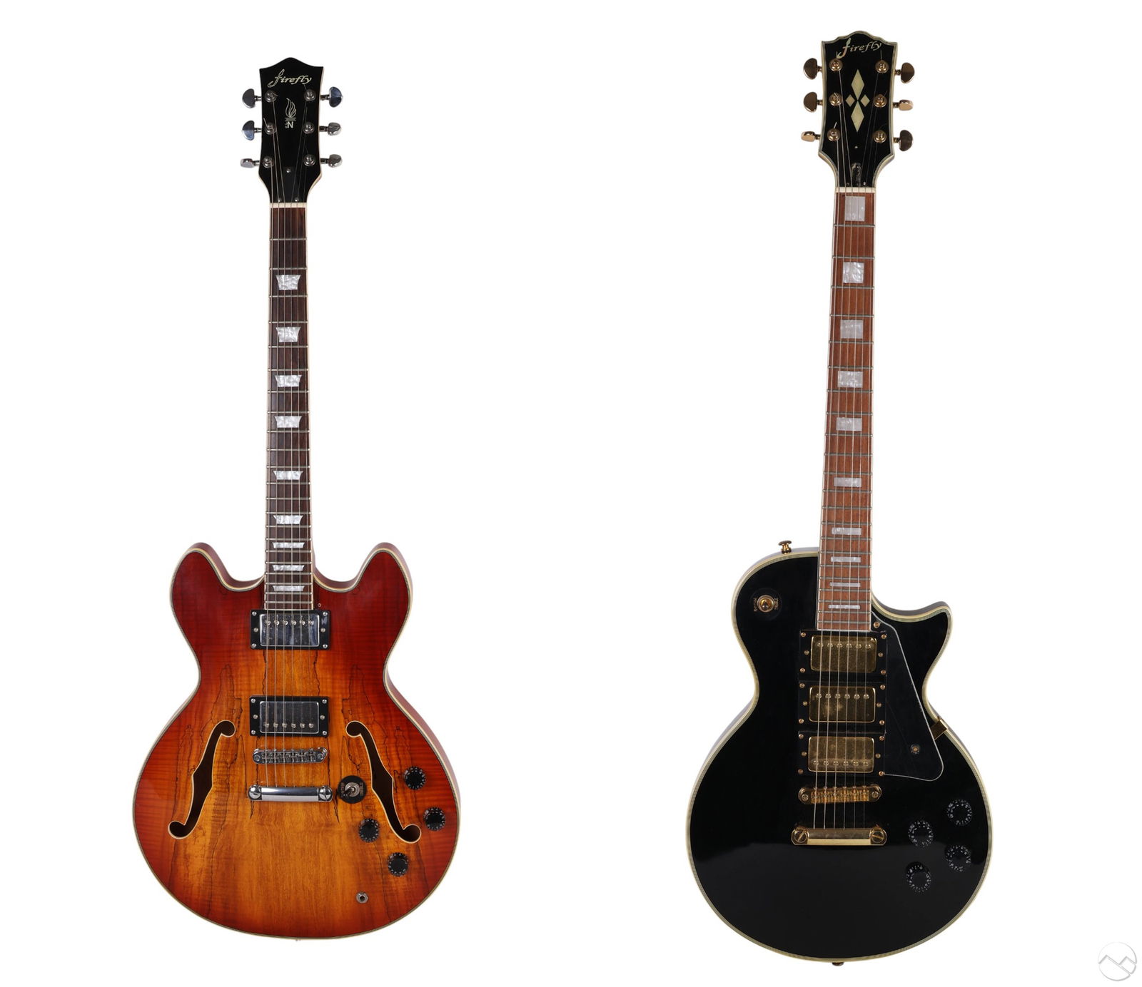 Firefly Hollow Body and Les Paul Elite Guitars LOT (1 of 10)