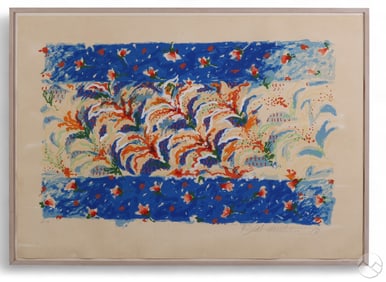 Robert Zakanych b.1935 Lilies Silkscreen SIGNED