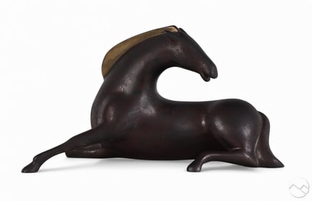Loet Vanderveen 1921-2015 Bronze Horse Sculpture