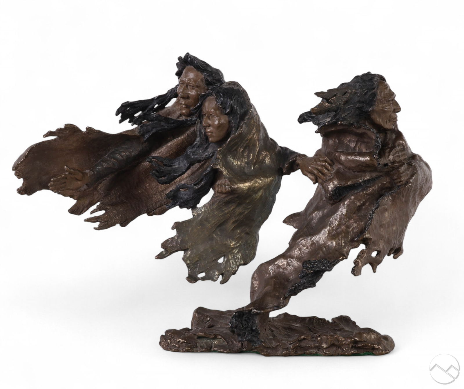 Mark Hopkins b.1965 Broken Treaty Bronze Sculpture (1 of 7)