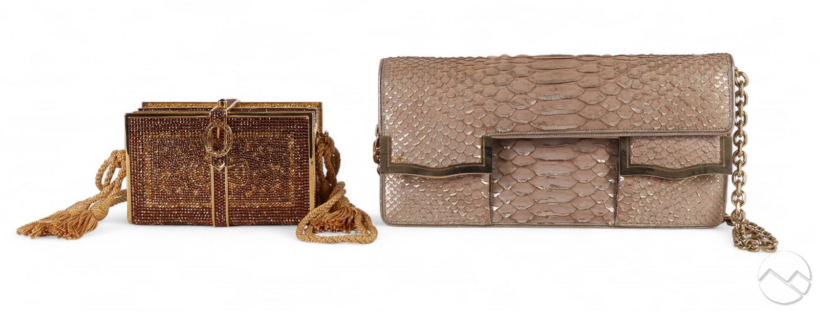 Judith Leiber Jeweled Minaudiere & Leather Bag LOT (1 of 7)