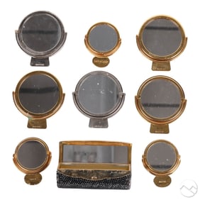 Judith Leiber Lipstick Case & Vanity Mirror 9p LOT