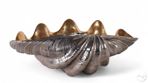 Hollywood Regency Italian Gilt Clam Shell SIGNED