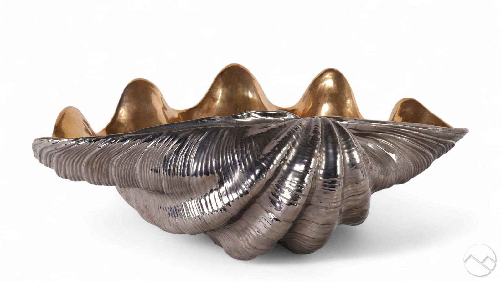 Hollywood Regency Italian Gilt Clam Shell SIGNED (1 of 8)