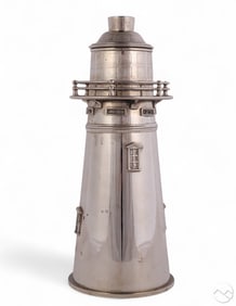 Silverplated Boston Lighthouse Cocktail Shaker