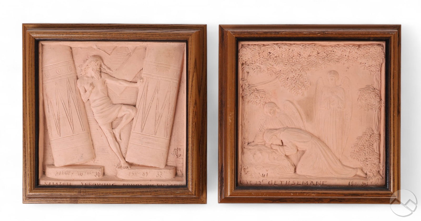 George Tinworth 1843-1913 Terracotta Pair Plaques (1 of 9)