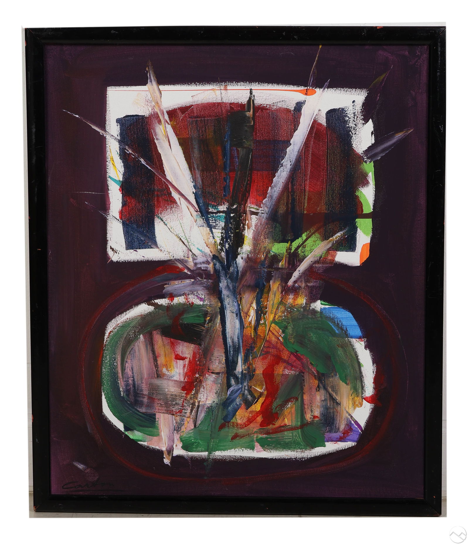 Norman Carton 1908-1980 Modern Abstract Painting (1 of 6)