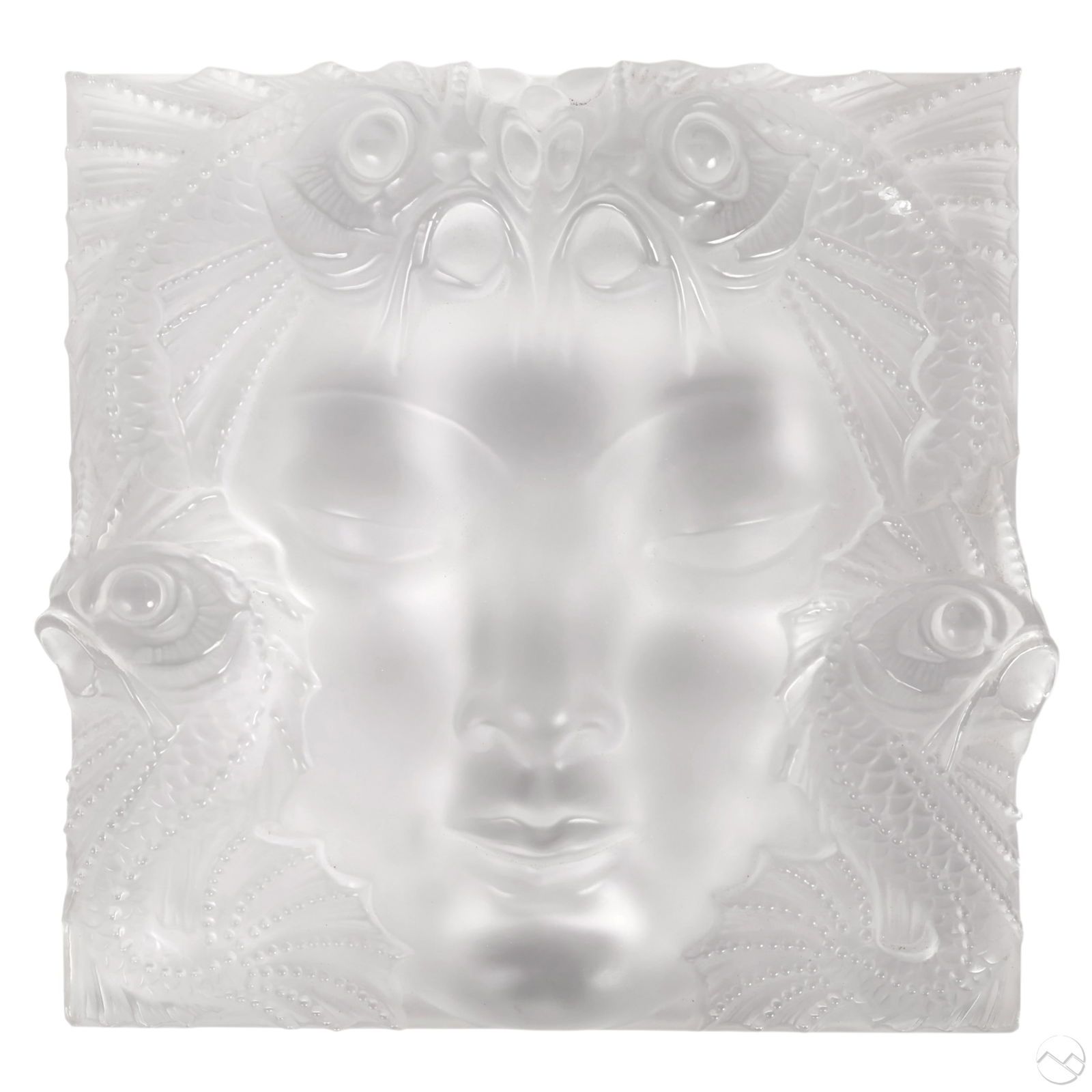 Lalique Crystal Masque de Femme Art Glass Plaque (1 of 8)