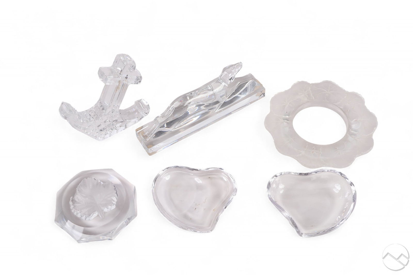 Baccarat Tiffany Lalique Waterford Crystal 5pc LOT (1 of 7)