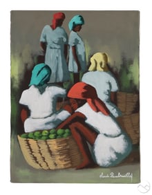 Claude Dambreville 1934-2021 Haitian Painting