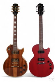 Epiphone Les Paul Electric Guitars & Cases 2pc LOT