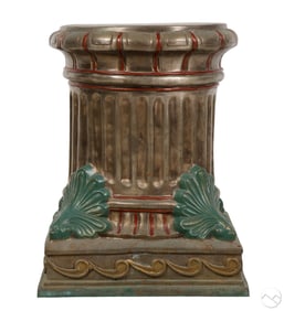 Neoclassical Style Tinted Cast Bronze Pedestal