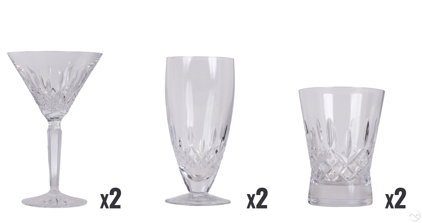 Waterford Lismore Ice Tea Martini Whiskey Glasses (1 of 13)