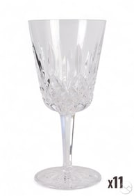 Waterford Crystal Lismore Glass Water Goblets LOT