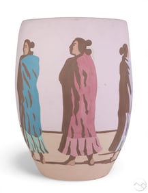 R C Gorman (1931-2005) Large Ceramic Vessel SIGNED