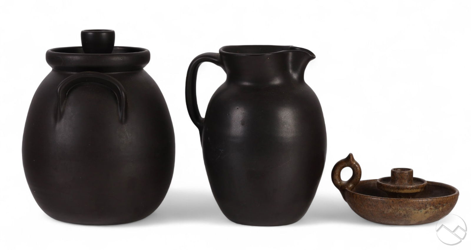 W.J. Gordy Ceramic Jar Pitcher and Candlestick LOT (1 of 8)