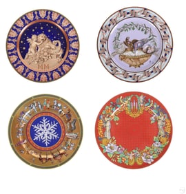 Rosenthal Versace Christmas Plates 4 PIECE LOT