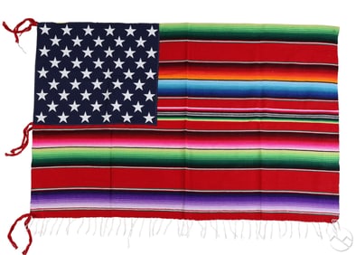 Nacho Becerra b.1962 Urban Textile American Flag