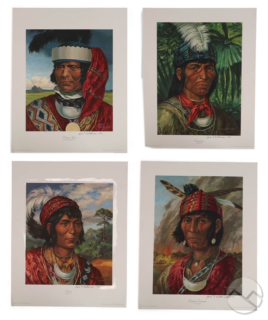 James Hutchinson 1932-2023 Indian Print SET SIGNED (1 of 10)