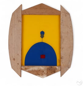 Fallou Dolly 20C African Reverse Glass Painting